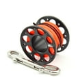 thumbnail image 2 of Keep Diving Spool Reel Portable Solid Color Polyester Rope Reels Freediving Fishing Underwater Accessories with Double End Hook Black 15m, 2 of 9