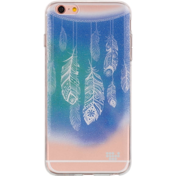 Watercolored Painting TPU Skin Case for Apple iPhone 6 / 6S With Drop and Scratch Resistant, Shock Proof TPU Casing (Dancing Feather)