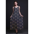 thumbnail image 4 of Bimba Rayon Floral Printed Women s Long Dress Chic Bohemian Summer Maxi Beach Wear-X-Large, 4 of 5