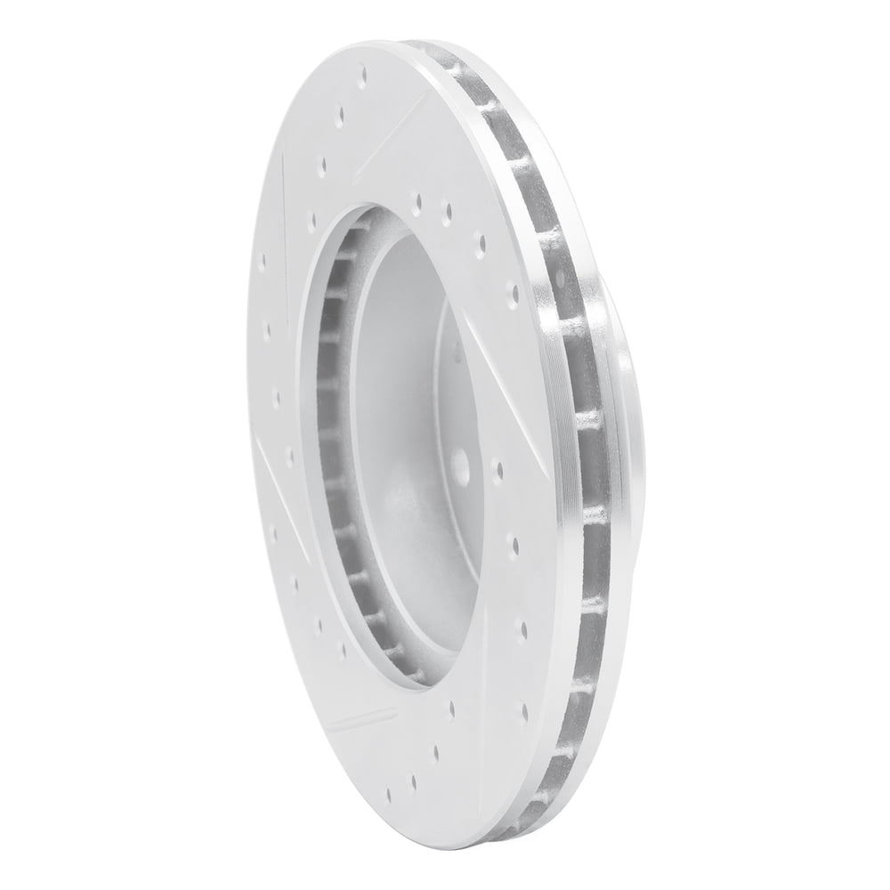 Dynamic Friction Company 631-57000R DFC Brake Rotor - Drilled And Slotted - Silver