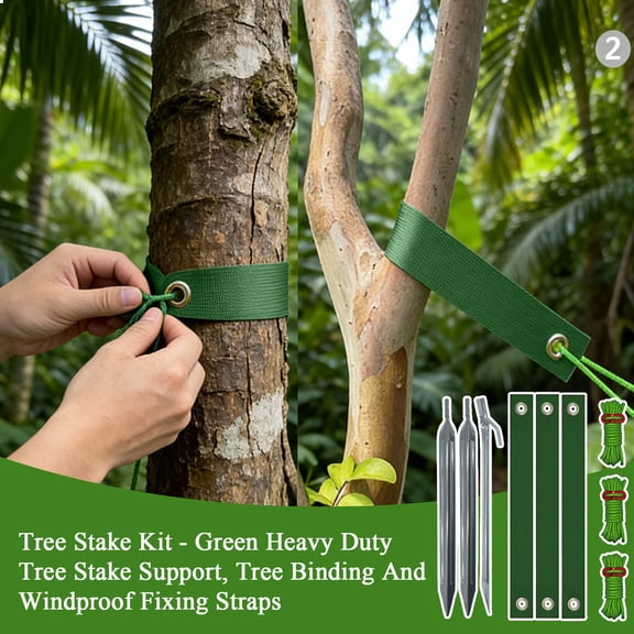 Stakes Heavy Duty, Metal Garden Stakes, Tree Ties For Support, Metal Stakes For Ground, Diamond Profile Galvanized, Green Landscaping Support, Windy Season, 3 Pk
