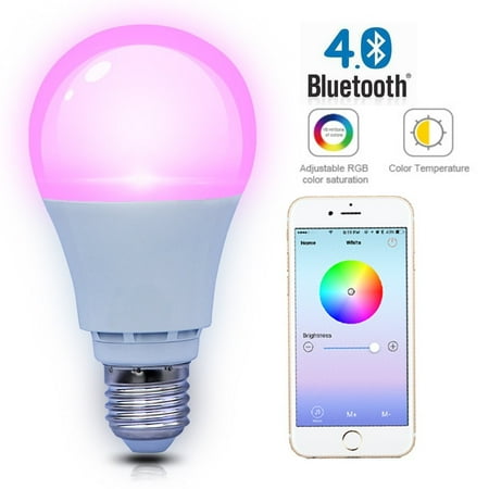 Bluetooth Bose For Iphone SHYU Smart Bluetooth Led Light Bulb- Smartphone Controlled Dimmable -Works with iPhone, iPad, Android Phone and Tablet (E26 Base 6000K,40 Watt Equivalent) ()