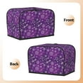 thumbnail image 3 of Picia Purple Snowflakes Print 2 Slice Toaster Cover , Toaster Protector Dustproof Kitchen Appliance Cover, Kitchen Appliance Dustproof Protector, 3 of 7
