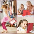 thumbnail image 4 of Kids Case for Apple iPad mini 6th 7th Generation 8.3 Inch, Silicone Lightweight Kids Friendly Kickstand Handle Cute Ladder Design Bumper Back Cover for iPad Mini 6/ iPad Mini 7 (A17 Pro), Red, 4 of 6
