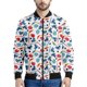 thumbnail image 5 of Chaqueta bomber con estampado de equipo de hockey para hombre, sudadera de manga larga en 3D, chaqueta bomber con cremallera de gran tamaño y estilo urbano, 5 of 5