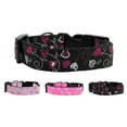 thumbnail image 3 of Pet Dog  Cat Nylon Collar or Leash, "Crazy Hearts", 3 of 4