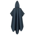 thumbnail image 5 of Ecqkame Plus Size Renaissance Cosplay Vintage Maxi DressCosplay Men's And Women Cloak For Jedi Robe Costume Solid Color Tunic Hooded Uniform Navy L, 5 of 5