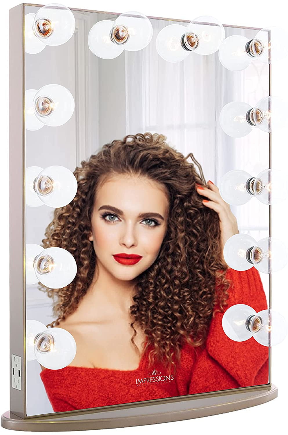 Impressions Vanity Hollywood Glow XL Vanity Mirror with 12 Clear LED