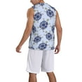 thumbnail image 5 of Easygdp Turtle with Blue Stones Men's Mesh Basketball Jersey Quick Drying Sleeveless Shirts Fitted Muscle Tank Tops Sport Round Neck T-Shirt - Large, 5 of 9