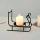 thumbnail image 1 of Elegant Metal Sleigh Candle Stand For Holiday Tabletop Decoration Ideal For Dinners Weddings And Creating A Warm Festive Ambience, 1 of 6