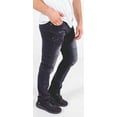 thumbnail image 2 of Skylinewears Mens Ripped Jeans Skinny Destroyed Biker Slim Fit Straight Fashion Stretch Biker Zipper Jeans, 2 of 7