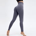 thumbnail image 2 of Riforla Womens Leggings Outdoor Seamless Peach Full Length Lifting Sports Fitness Yoga Pants for Women Navy XXL, 2 of 5