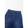 thumbnail image 5 of Denim Patch Pocket Wide Leg Jeans, 5 of 10