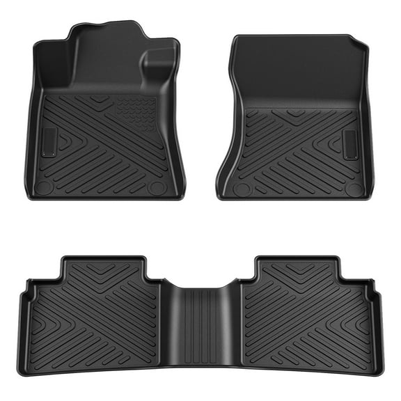 Pinypikaka Floor Mats Set Compatible for Nissan Altima 2019 2020 2021 2022 2023 2024 2025, Front 1st & 2nd Row Floor Liners, Black
