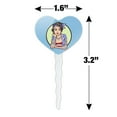 thumbnail image 6 of Rockabilly Retro Pin Up Girl With Tattoos Heart Love Cupcake Picks Toppers Decoration Set of 6, 6 of 6