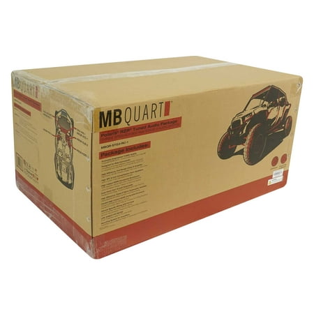 MB Quart - Polaris RZR (2014-current) 3 Speaker 800W Stage 3 Audio System - Integrates with Ride Command - Black