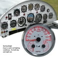 thumbnail image 3 of 110mm 3 - in - 1 GPS Speedometer Odometer with Voltmeter Fuel Level Gauge for RV Yacht Truck Red Backlight, 3 of 7