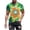 HGG311-Army Green, variant on Men's Tie Dye Shirt Funny Rainbow Psychedelic Graphic Short Sleeve Crewneck Casual T-Shirt Tops