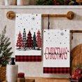 thumbnail image 3 of Sm:)e Black Red Buffalo Plaid Snowman Xmas Trees Christmas Kitchen Dish Towels 18 x 26 Inch Set of 4, 3 of 7
