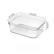 Gnmfd Transparent Desktop Drawer Storage Box Organizer with Partitions for Cutlery Stationery Makeup, Storage Drawers, Pantry Organizers and Storage, Containers with Lids, Food Storage