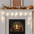 thumbnail image 1 of Guirnalda de luces para decoración de Halloween que ilumina una guirnalda de fantasmas, 1 of 7