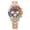 Black dial with rose gold strap, variant on Iced Out Rainbow Watch for Men, Gold Stainless Steel Chronograph Quartz Wristwatch with Cubic Zirconia, Bling Hip Hop Watch