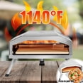 thumbnail image 6 of Big Horn Gas Outdoor Pizza Oven, Stainless Steel - Foldable Legs, 6 of 8