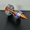 thumbnail image 6 of Trent 900 Turbofan Engine Model Kit, Aircraft Engine Model with Red LED Light, Science Education Theme Desk Exhibition for Teens, Gift for Aviation Enthusiasts & Adult (50+PCS), 6 of 7