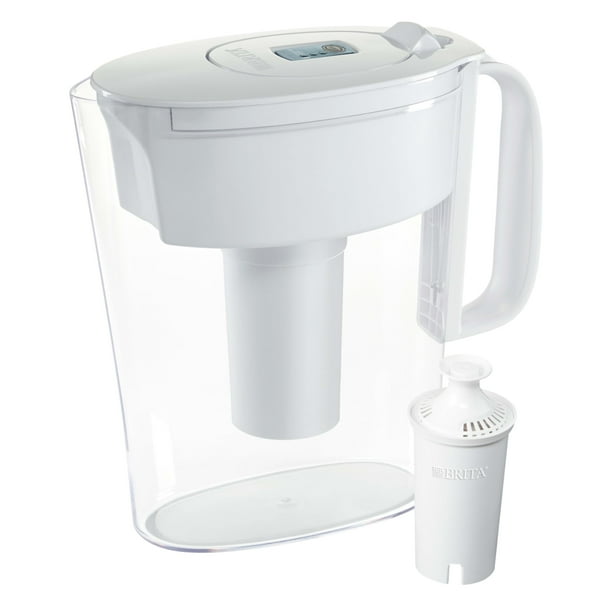 Jarra con filtro de agua Brita, 6 tazas, sin BPA, color blanco