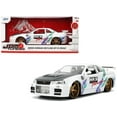 thumbnail image 5 of 2002 Nissan Skyline GT-R (R34) RHD (Right Hand Drive) "HKS Power" White with Carbon Hood and Graphics "JDM Tuners" Series 1/24 Diecast Model Car by Jada, 5 of 5