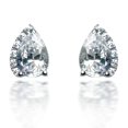 thumbnail image 1 of Pear and Pave Opposing Stud Earrings, 1 of 1