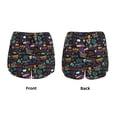 thumbnail image 5 of Lsque Basketball Printed Women's Running Shorts with Liner Pockets,Elastic Quick Dry Workout Athletic Gym Yoga Shorts,Womens High Waist Shorts-Large, 5 of 9