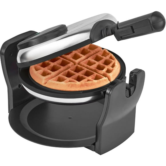 Bella - Non-Stick Rotating Belgian Waffle Maker - Stainless Steel - BPA & PFOA Free