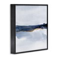 thumbnail image 2 of Stupell Industries Glam Soothing Blue Landscape Abstract Glam Lines Black Framed Giclee Art, 12 x 12, by Jacob Green, 2 of 7