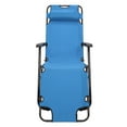 thumbnail image 6 of Tenozek Folding Outdoor Lounge Chairs, Camping Reclining Chairs with Removable Pillow, Potable Zero Gravity Chair, Patio Recliner for Beaches, Pools, Balconies, Lawns, Backyards, 6 of 8
