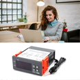 thumbnail image 4 of Thermostat Switch Cooling Heating Adjustable Alarm Function Digital Temperature Switch 110V?220V Black, 4 of 4
