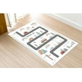 thumbnail image 4 of Car Road Rug, Kitchen Rug, Accent Rug, Gift Rug, Boy Room Rugs, Road Rug, Children Rug, Pattern Rug, Nursery Rug, Door Mat, Kids Room Rug, 5.9'x9.2' - 180x280 cm, 4 of 7