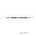thumbnail image 2 of Cable Chicote Embrague Compatible Con Daihatsu Charade 1.3L 1.5L 1985 1986 1987 1988 1989 1990 1991 1992 1993 1994 1995 1996 1997 1998 1999 CAHSA Cable Chicote Acelerador, 2 of 6