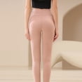 thumbnail image 5 of Women's Leggings Slim Fit Wool Silk Blend Stretch Tights Base Layer Pants Printed Winter Pants, 5 of 8