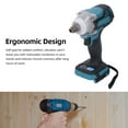 thumbnail image 4 of Impact Driver, Stepless Speed Control 2 In 1 Design Brushless Motor Low Noise Ergonomic Built In LED Light Cordless Impact Gun  for Metal Sheets, 4 of 7