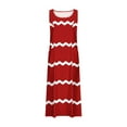 thumbnail image 4 of LSLJS Nouvelle Robe Longue Sans Manches en Coton et Lin à Col Rond Imprimée, Robe d'Été de Plage, 4 of 5