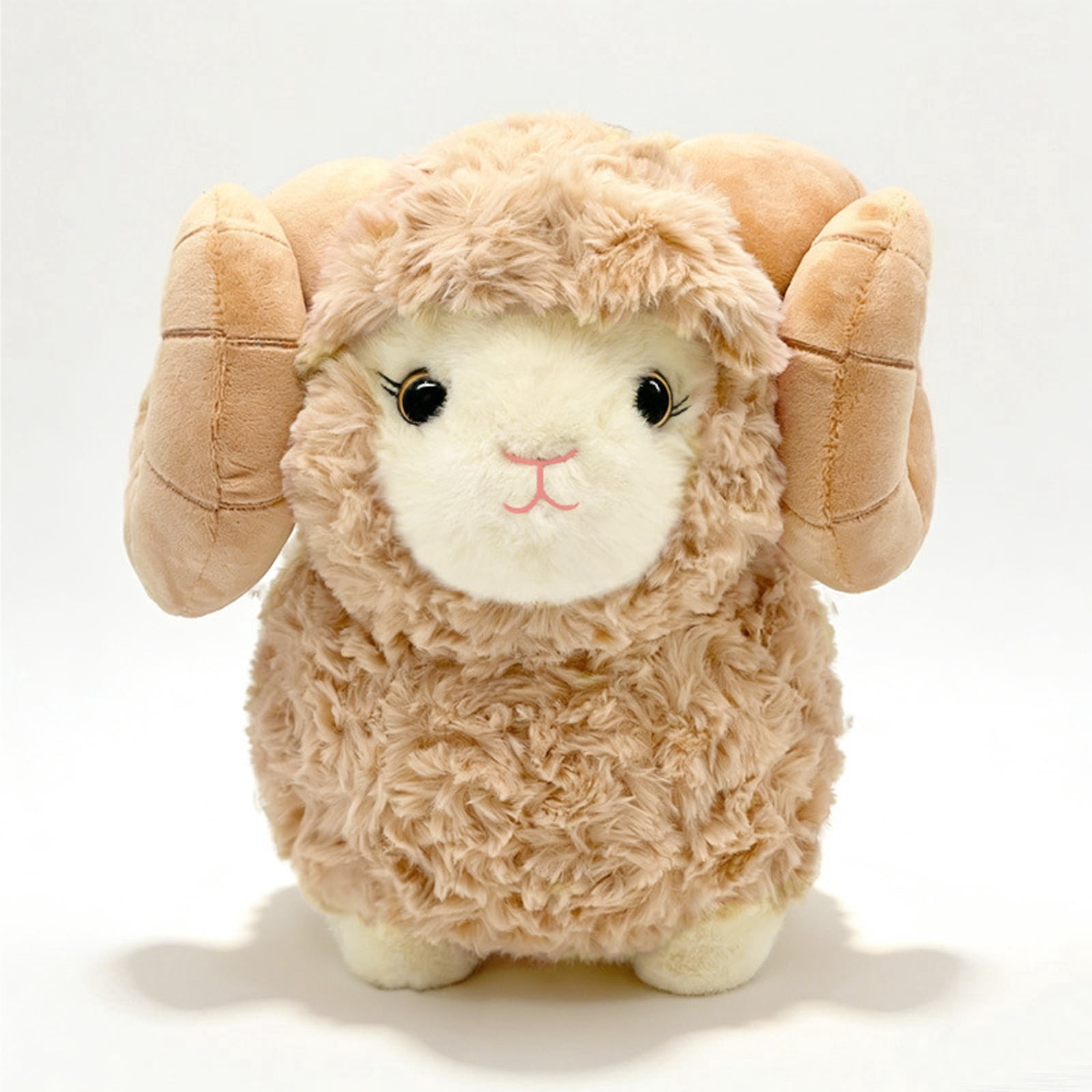 Sheep Stuffed Animal, 12 In, Cream Accents, Weighted Stuffed Animal, Calming Snuggles, Student Boy Nursery Decor, Student Decorations for Student Shower, Compact Size, 1 Pc