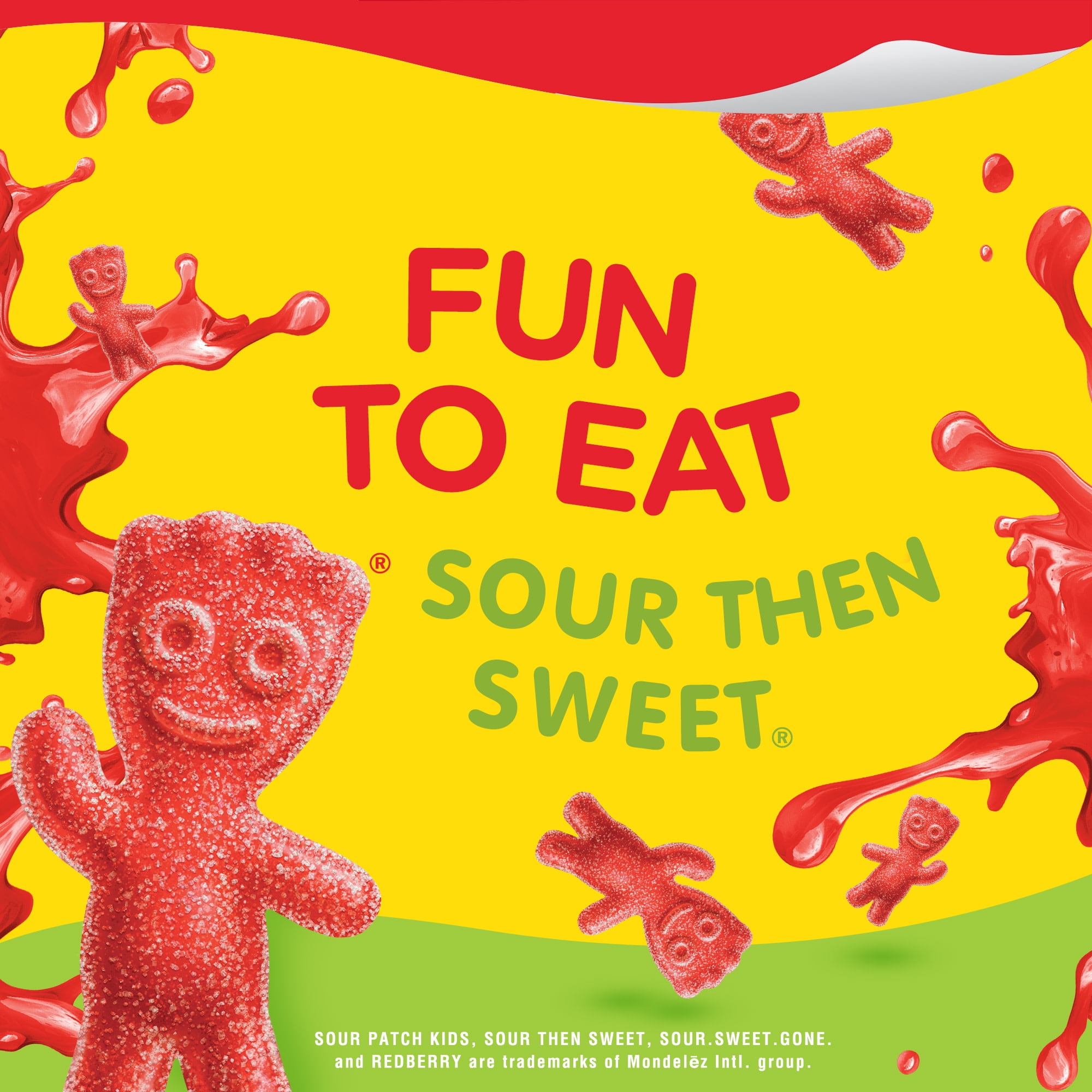 Snack Pack SOUR PATCH KIDS REDBERRY Flavored Juicy Gels Cups, 3.25 oz., 6-Count