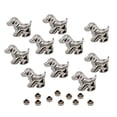 thumbnail image 4 of 2x10 Piezas de Remaches de Aleación Plateada con Patrones de Perros DIY para Accesorios de Costura 4 piezas, 4 of 8
