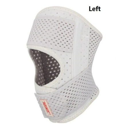 

1Pc Unisex Thin Bounce Knee Pads Nylon Sports Fitness Kneepad Anti-Fall and Anti-Collision Breathable Sports Knee Left White M