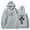 grey, variant on Peso Pluma Exodo Cross Hoodies Rapper Tour Merch Pullovers Women Men Fashion Casual HipHop Sweatshirts