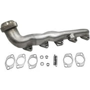 Left Exhaust Manifold - Compatible with 2000 - 2004 Ford F-53 Motorhome Chassis 6.8L V10 2001 2002 2003
