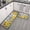 Sunflower Grey, variant on Brythos Grateful Thankful Blessed Kitchen Mat Set, Grey Non Slip Cushioned Rugs, 17x30 & 17x47 Inch