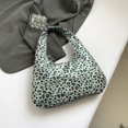 thumbnail image 4 of Bolso Hombro Con Leopardo Y Media PU Hobo para Mujer () Azul, 4 of 5