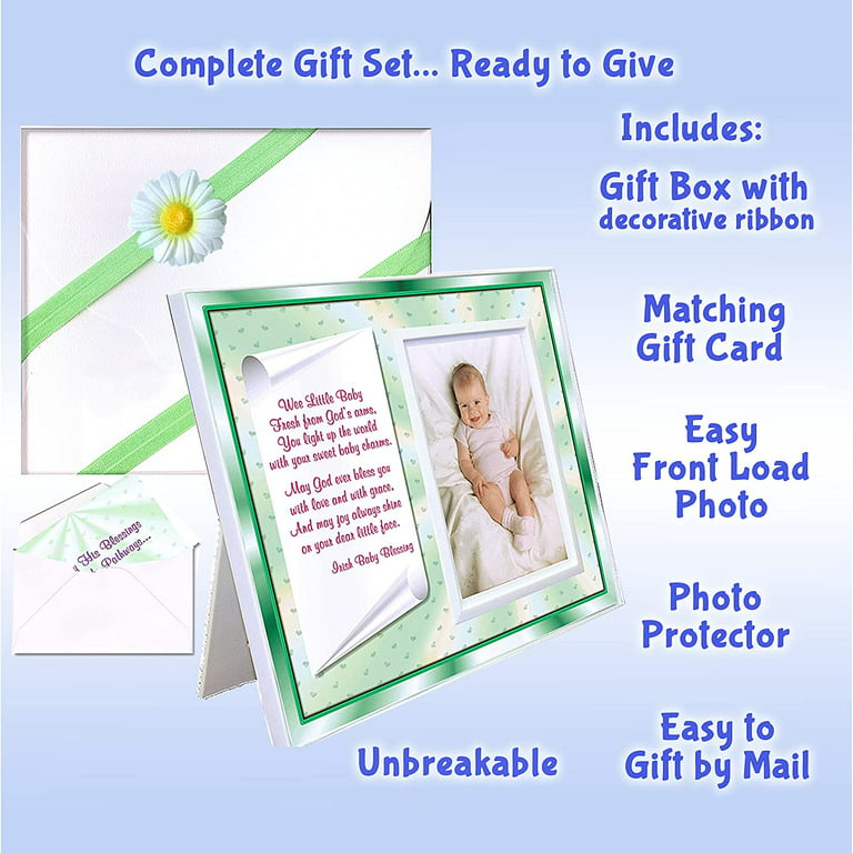 Irish Baby Blessing Gift, Picture Frame Gift-Boxed Set